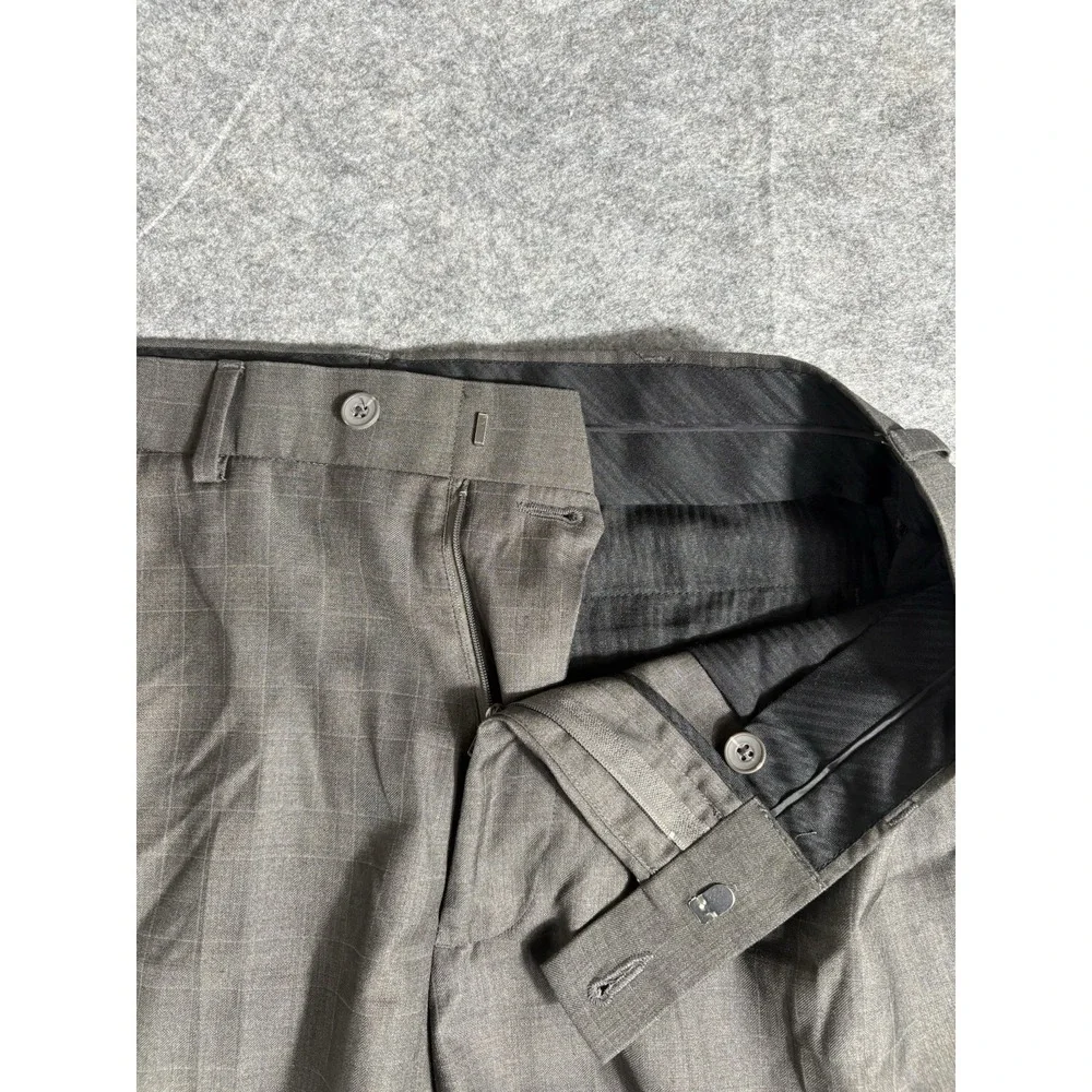 Van Heusen Men's Dress‎ Pants Mid Rise Straight Black Size 34 x 29